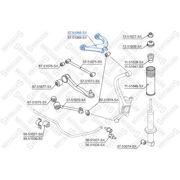 Слика на Раме STELLOX 57-51068-SX