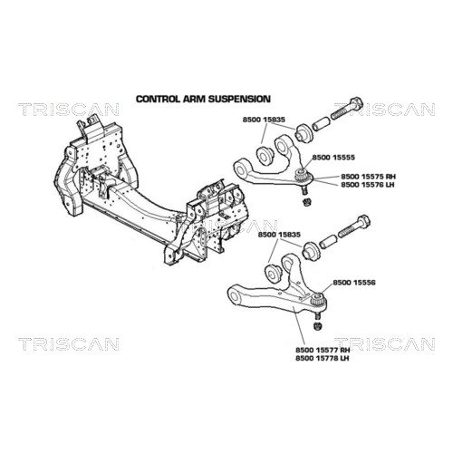 Слика на Раме TRISCAN 8500 15575 за камион Iveco Daily 2 Bus Box 35 C 14, 35 S 14 - 136 коњи дизел