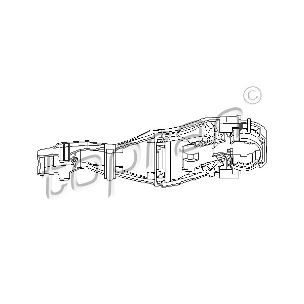 Слика на Рачка за врата TOPRAN 111 185 за VW Jetta 4 (1J2) 2.3 V5 4motion - 170 коњи бензин