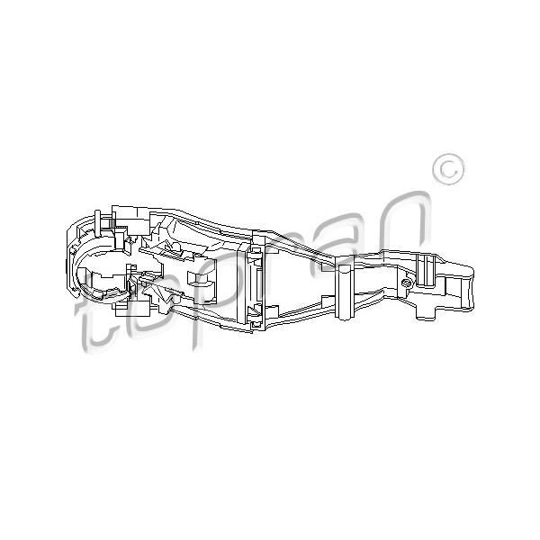 Слика на Рачка за врата TOPRAN 111 186 за VW Jetta 4 (1J2) 2.3 V5 4motion - 170 коњи бензин