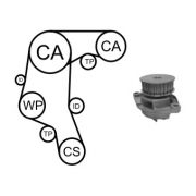 Слика 1 на ребрест ремен сет со водна пумпа AIRTEX WPK-199001
