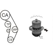Слика 1 на ребрест ремен сет со водна пумпа AIRTEX WPK-199801