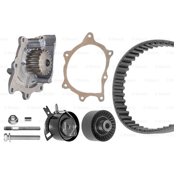 Слика на ребрест ремен сет со водна пумпа BOSCH 1 987 946 496 за Citroen C-Crosser EP 2.2 HDi - 156 коњи дизел