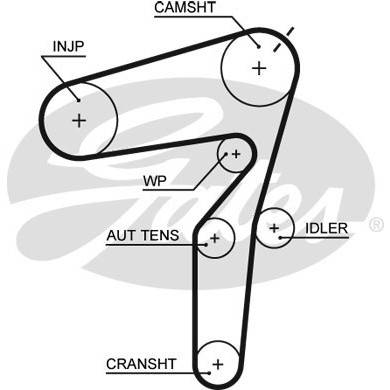 Слика на Ребрест ремен GATES PowerGrip® 5623XS за Opel Astra H GTC 1.9 CDTi 16V - 120 коњи дизел
