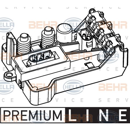 Слика на Регулатор, интериорна вентилација HELLA BEHR  SERVICE  PREMIUM LINE 5HL 351 321-151