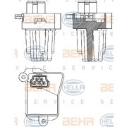 Слика 1 $на Регулатор, интериорна вентилација HELLA BEHR  SERVICE  PREMIUM LINE 5HL 351 321-331