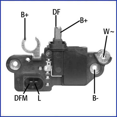 Слика на Регулатор на алтернатор HITACHI 130570 за VW Polo 4 (9n) 1.9 SDI - 64 коњи дизел