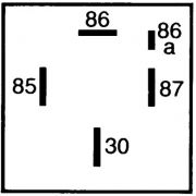 Слика 2 на релеј, работна струја HELLA 4RA 007 507-071