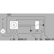 Слика 2 на Релеј за дизел греачи HELLA 4RV 008 188-101