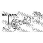 Слика 2 на ременица, алтернатор FEBEST TDS-UZJ100