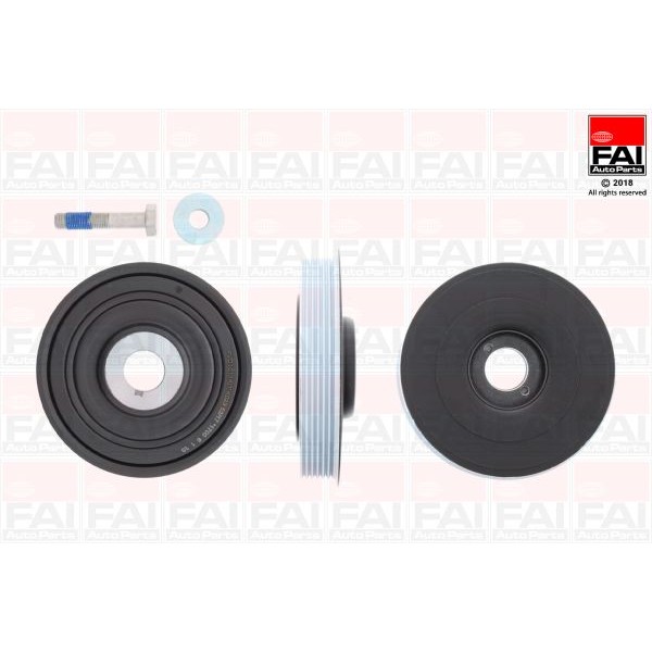 Слика на ременица, радалица FAI AutoParts FVD1011K за Citroen Jumpy U6U 1.9 D 70 - 69 коњи дизел