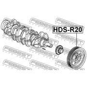 Слика 2 на ременица, радалица FEBEST HDS-R20