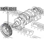 Слика 2 на ременица, радалица FEBEST MDS-4D68