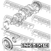 Слика 2 на ременица, радалица FEBEST SZDS-SQ416