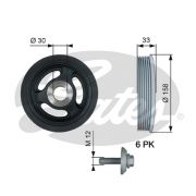 Слика 1 на ременица, радалица GATES DriveAlign® TVD1061A