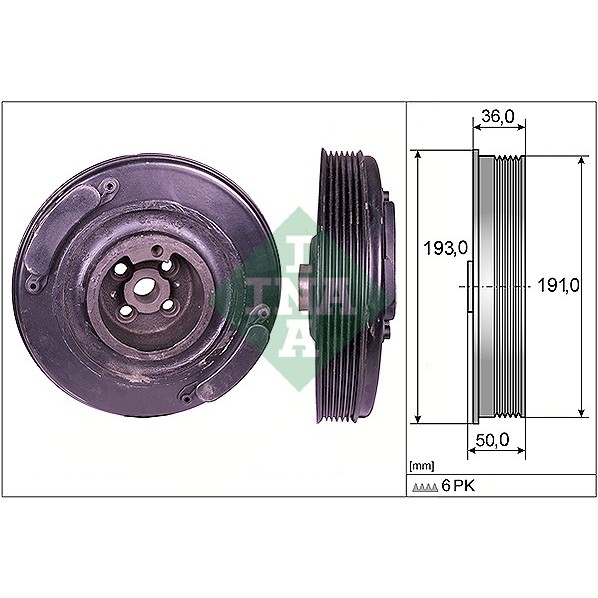 Слика на ременица, радалица INA 544 0002 10 за VW Transporter T4 Platform 2.0 - 84 коњи бензин