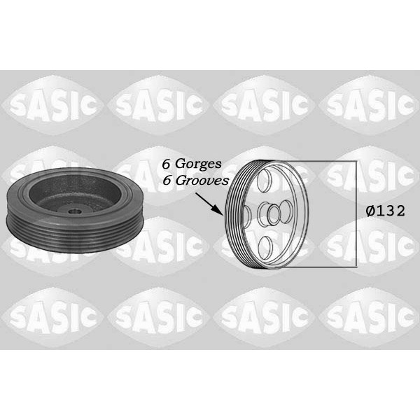 Слика на ременица, радалица SASIC 4000704 за Renault Megane 1 (BA0-1) 1.9 DTi - 82 коњи дизел