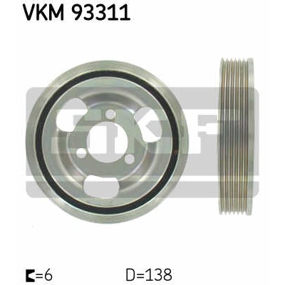 Слика на ременица, радалица SKF VKM 93311 за  Citroen Berlingo BOX 1.6 VTi 95 - 98 коњи бензин