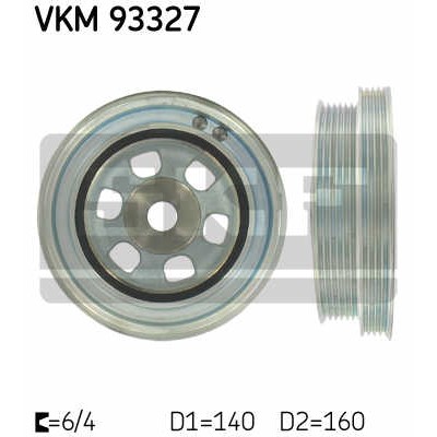 Слика на ременица, радалица SKF VKM 93327 за Fiat Ducato Platform 250 160 Multijet 3,0 D - 158 коњи дизел