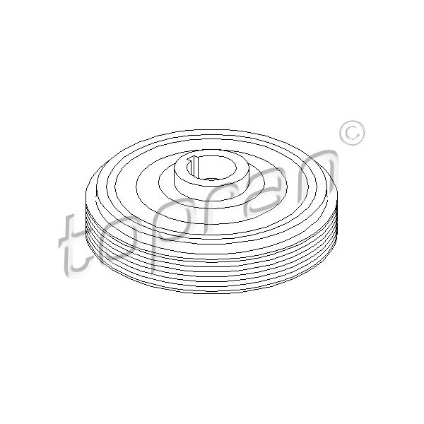 Слика на ременица, радалица TOPRAN 721 025 за Citroen Jumpy BOX BS,BT,BY,BZ 1.9 TD - 90 коњи дизел