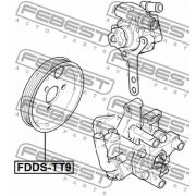 Слика 2 на ременица, серво пумпа FEBEST FDDS-TT9