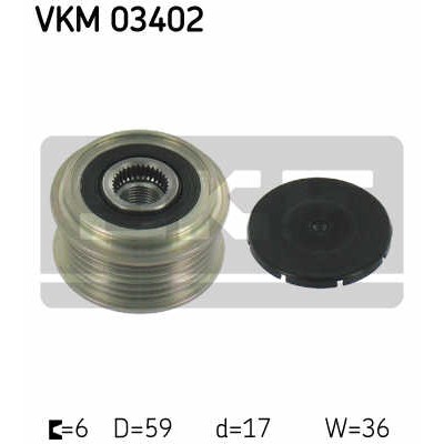 Слика на ременица на алтернатор SKF VKM 03402 за Ford Mondeo 4 Turnier 1.8 TDCi - 125 коњи дизел