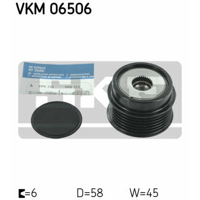 Слика на ременица на алтернатор SKF VKM 06506 за Kia Venga (YN) 1.6 CVVT - 125 коњи бензин