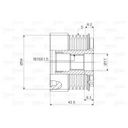 Слика 2 на ременица на алтернатор VALEO New Part 588007