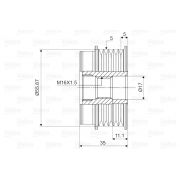 Слика 2 на ременица на алтернатор VALEO New Part 588008