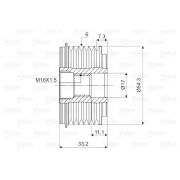 Слика 2 на ременица на алтернатор VALEO New Part 588015