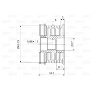 Слика 2 на ременица на алтернатор VALEO New Part 588018