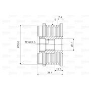 Слика 2 на ременица на алтернатор VALEO New Part 588041