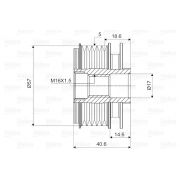 Слика 2 на ременица на алтернатор VALEO New Part 588043