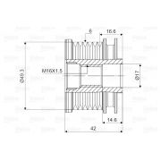 Слика 2 $на Ременица на алтернатор VALEO New Part 588048