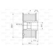 Слика 2 $на Ременица на алтернатор VALEO New Part 588053