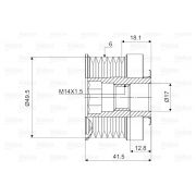 Слика 2 на ременица на алтернатор VALEO New Part 588054