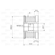 Слика 2 $на Ременица на алтернатор VALEO New Part 588056