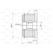 Слика 2 на ременица на алтернатор VALEO New Part 588057