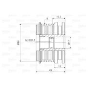 Слика 2 $на Ременица на алтернатор VALEO New Part 588066