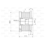 Слика 2 на ременица на алтернатор VALEO New Part 588082