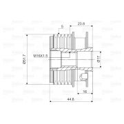 Слика 2 $на Ременица на алтернатор VALEO New Part 588083