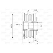 Слика 2 на ременица на алтернатор VALEO New Part 588089