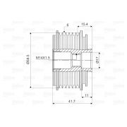 Слика 2 $на Ременица на алтернатор VALEO New Part 588091