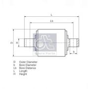 Слика 2 на ремонтен комплет, баланштангла сет DT Spare Parts 1.32505