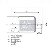 Слика 2 на ремонтен комплет, баланштангла сет DT Spare Parts 2.96060