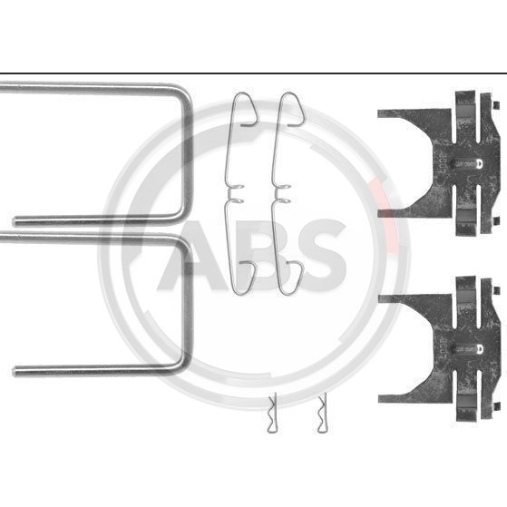 Слика на Ремонтен комплет, дискови плочки A.B.S. 0928Q