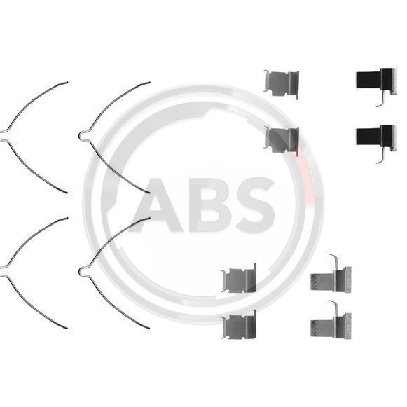 Слика на ремонтен комплет, дискови плочки A.B.S. 1261Q за Toyota LiteAce Bus (R2 LG) 2.0 D (CR21LG) - 72 коњи дизел