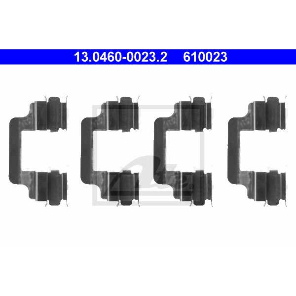 Слика на ремонтен комплет, дискови плочки ATE 13.0460-0023.2 за Audi A6 Avant (4F5, C6) 2.7 TDI quattro - 180 коњи дизел