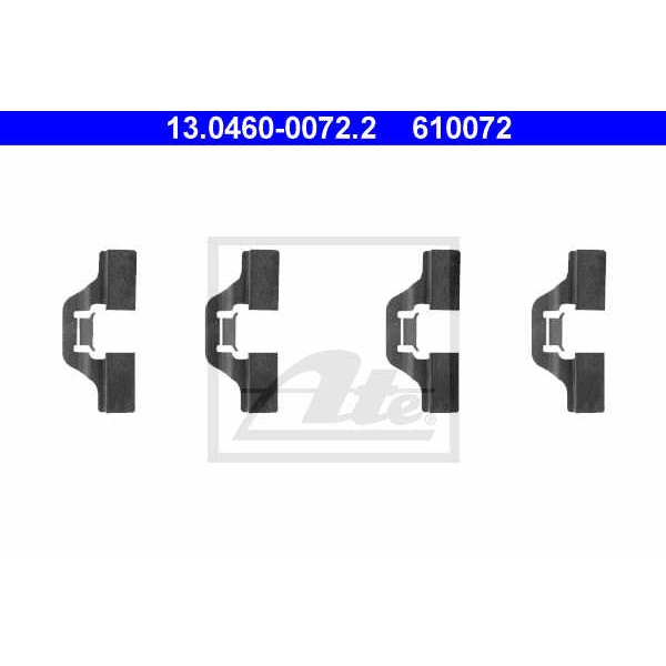 Слика на ремонтен комплет, дискови плочки ATE 13.0460-0072.2 за Audi A6 Sedan (4B, C5) 2.5 TDI - 150 коњи дизел