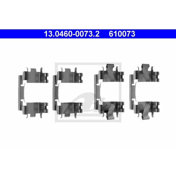 Слика на ремонтен комплет, дискови плочки ATE 13.0460-0073.2 за Honda Civic 5 Coupe (EJ) 1.6 VTiR - 160 коњи бензин